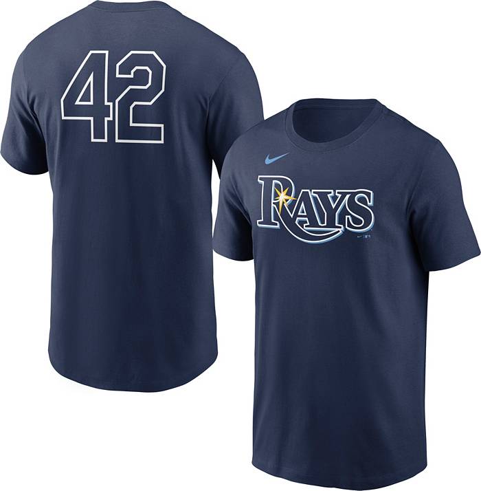 Nike Men's Tampa Bay Rays Navy Team 42 T-Shirt