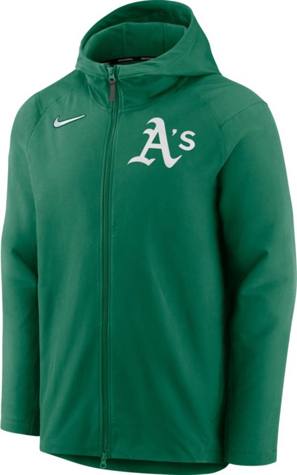 Nike Men's Oakland Athletics Green Authentic Collection Full-Zip Jacket product image