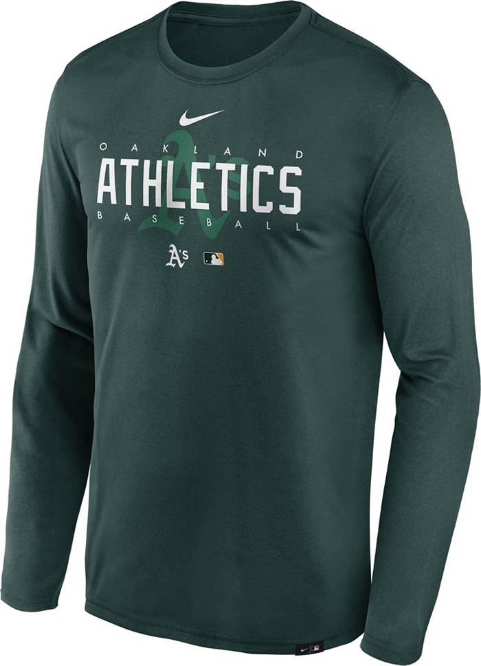 Nike Men's Green Oakland Athletics Authentic Collection Dugout