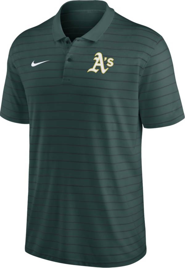 Nike Men's Oakland Athletics Green Authentic Collection Victory Polo T-Shirt product image