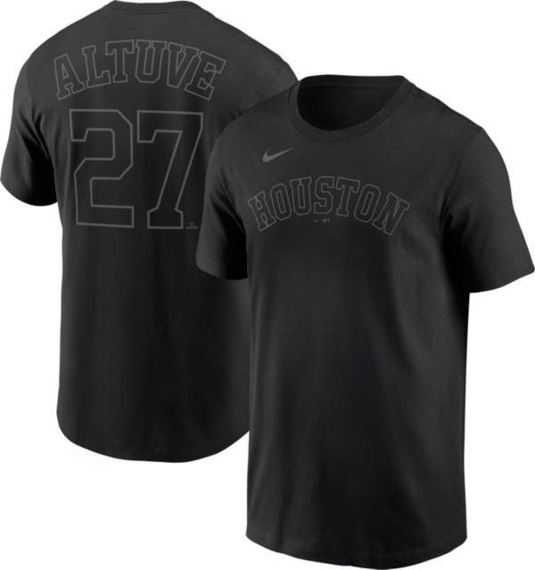 Nike Men's Houston Astros José Altuve #27 Black T-Shirt product image