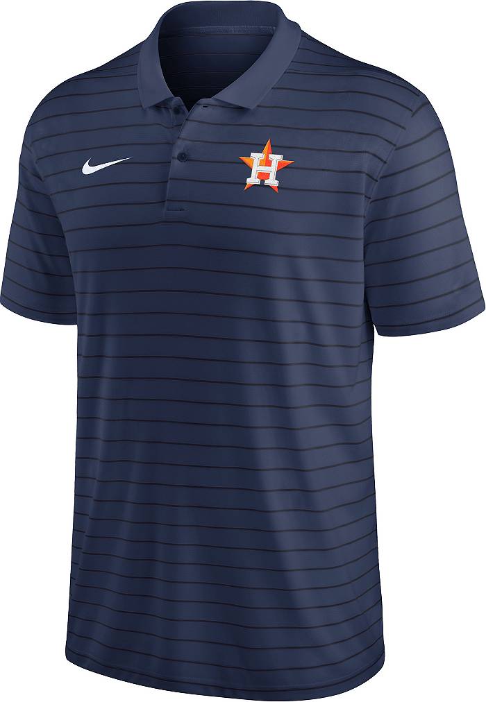 Houston Astros Men Polo Shirt WhiteNavy Quick Dry Short Sleeve Shirts Size  S-5XL