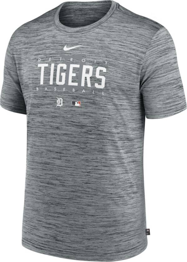 Nike Men's Detroit Tigers Gray Authentic Collection Velocity T-Shirt