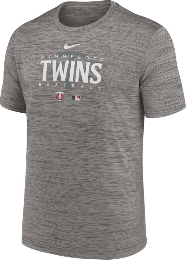 Nike Men's Minnesota Twins Gray Authentic Collection Velocity T-Shirt product image