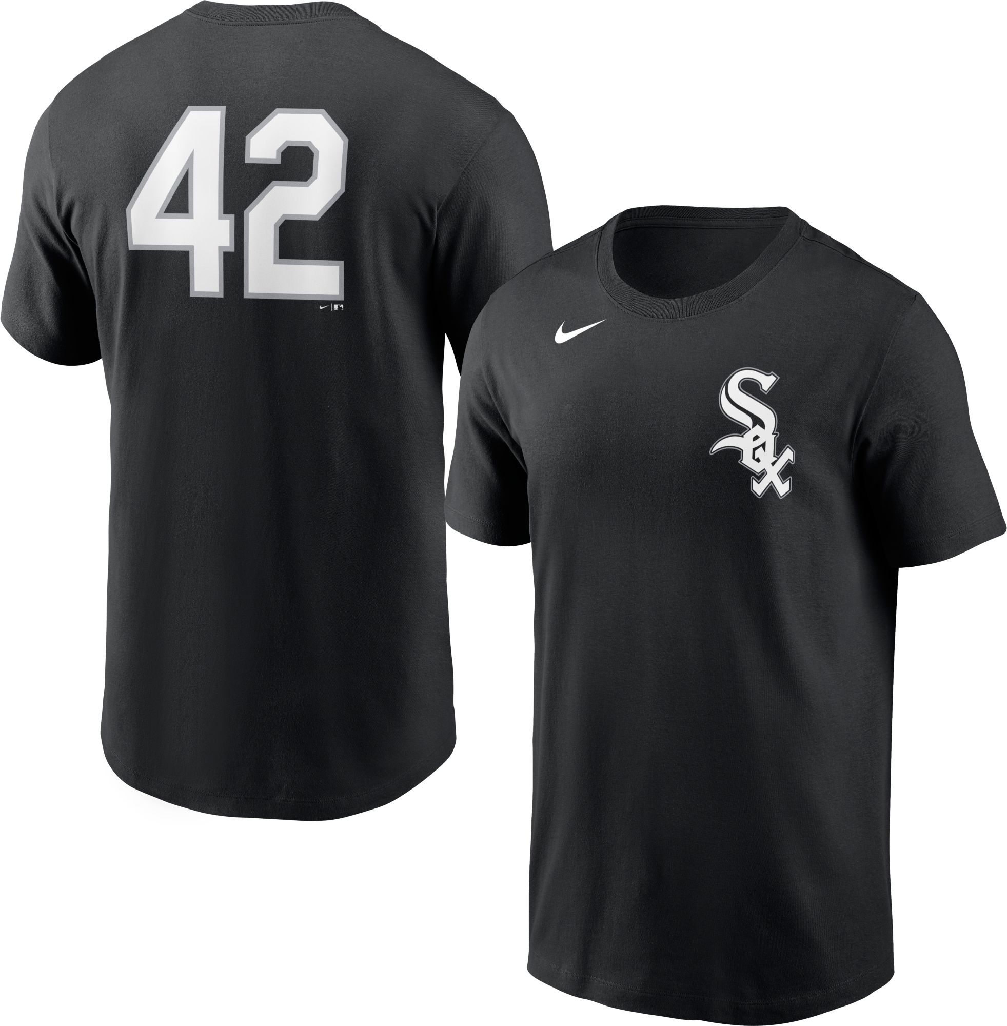 Nike Men's Chicago White Sox Jackie Robinson #42 Black T-Shirt product image
