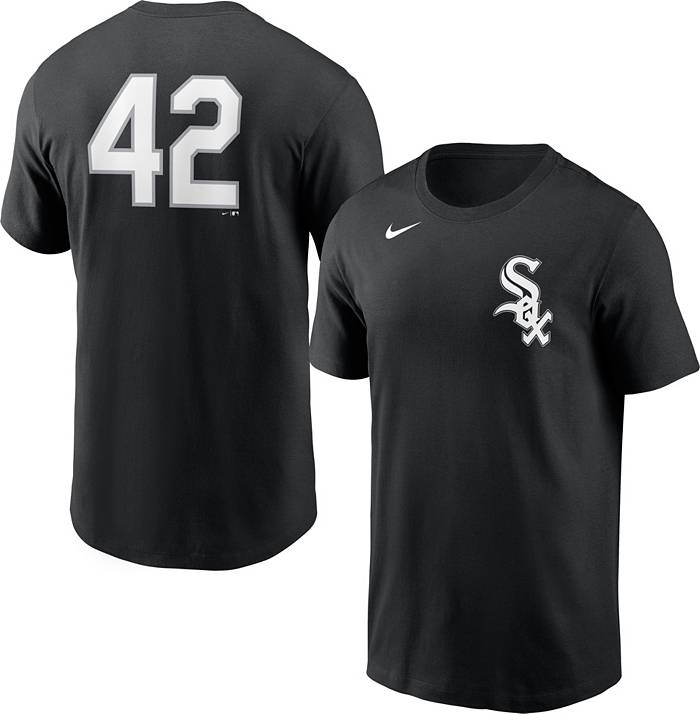 Nike Men's Chicago White Sox Black Team 42 T-Shirt