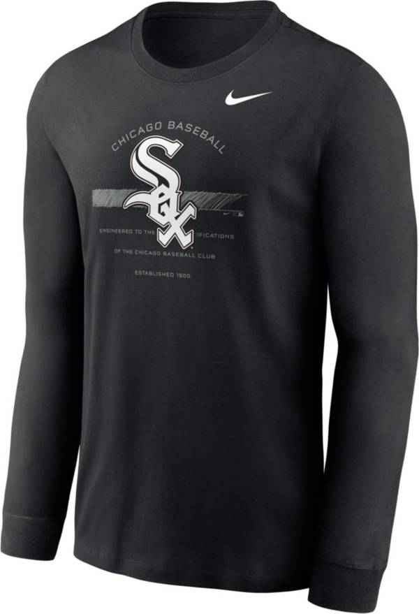 Nike Men's Chicago White Sox Black Arch Over Logo Long Sleeve T-Shirt product image