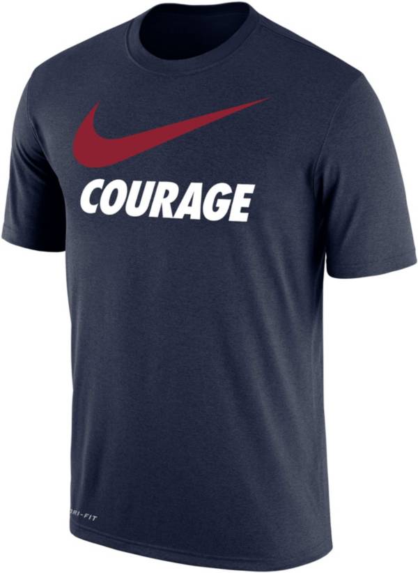 Nike North Carolina Courage Swoosh Dri-FIT Navy T-Shirt product image