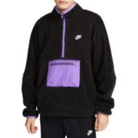 Deals on Nike Mens 1/2-Zip Anorak Club Fleece Sherpa Jacket