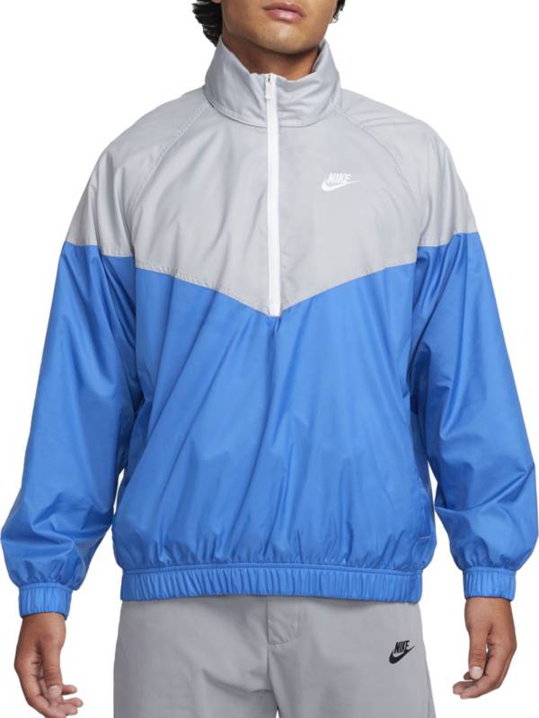 Nike Sportswear Windrunner Windbreaker Jacket Blue Gray Nylon Soft