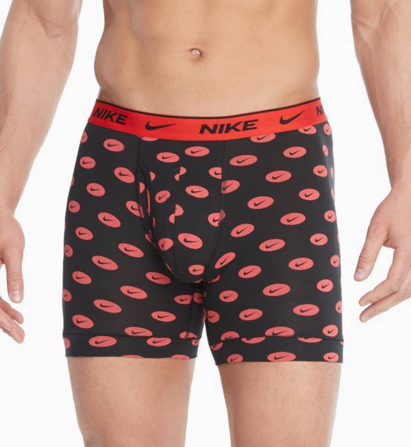 3 boxers Homme Nike Cotton Stretch - Bleu/Rose