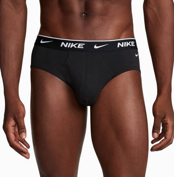 Nike Dri-FIT Essential Cotton Stretch 3 pack briefs in black