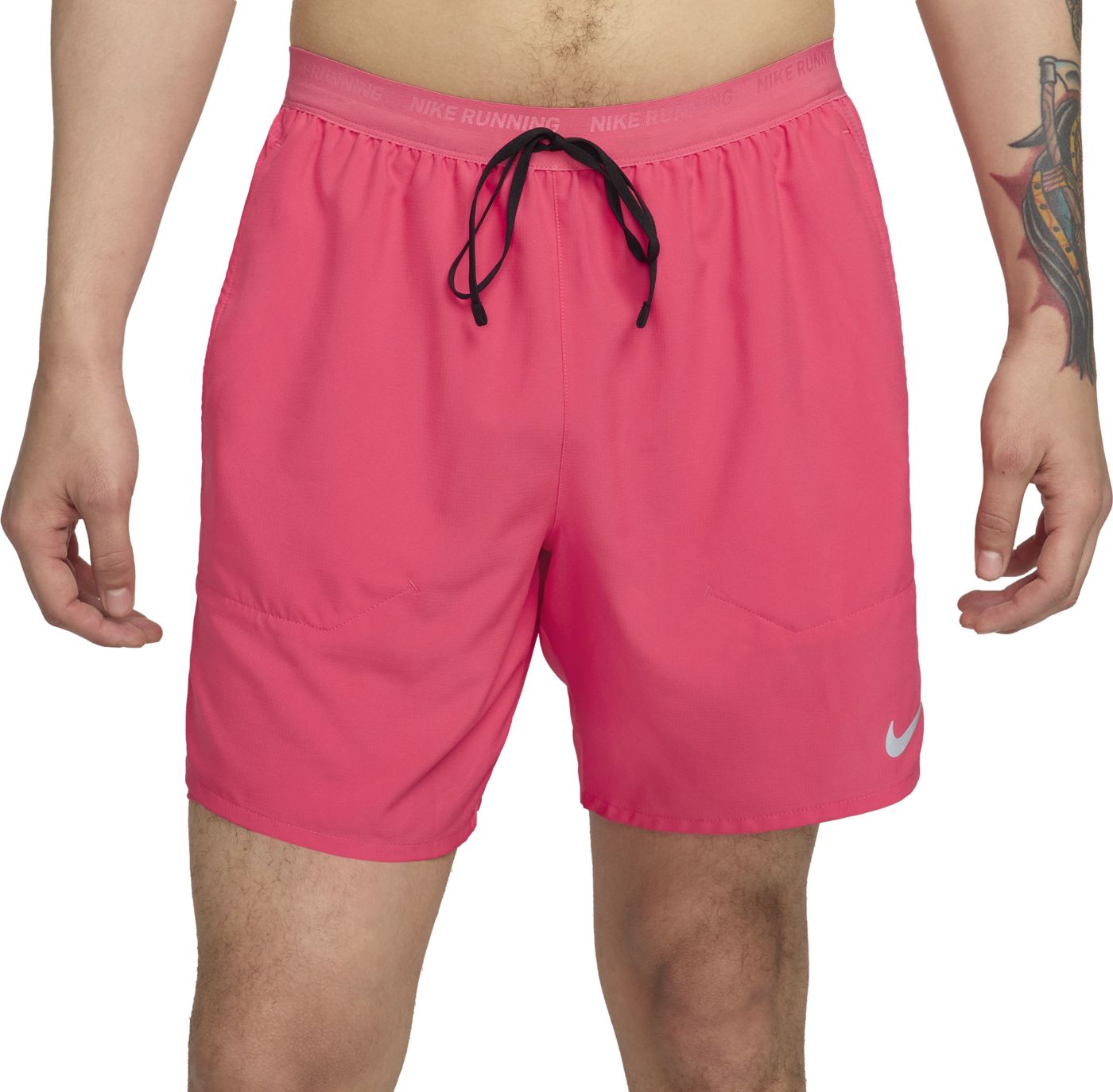 Nike Men s Stride Dri Fit 7 2 in 1 Running Shorts in Pink Size Large DM4759 629