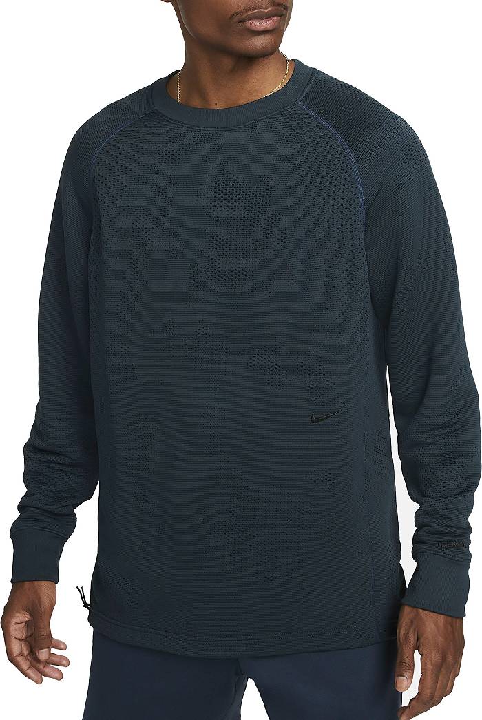 Men's Nike Therma-FIT Pullover Fitness Hoodie, Size: Large, White