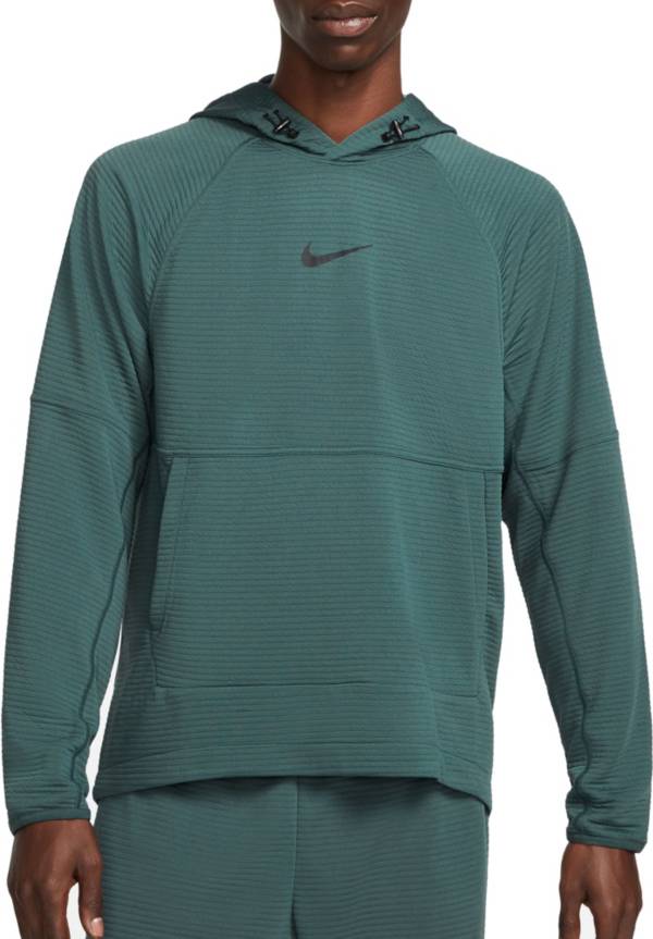 Nike Pro Men s Dri FIT Fleece Fitness Pullover Hoodie Dick s