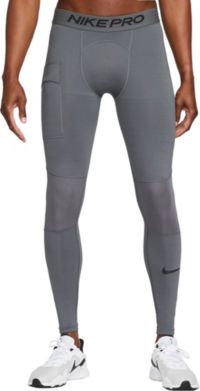 Nike Mens Pro Warm Compression Tights Pants Navy/Purple/Blue