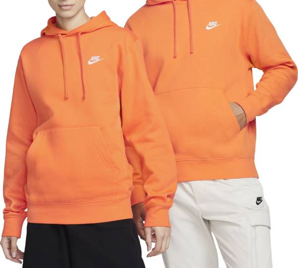 Bright orange nike hoodie sale