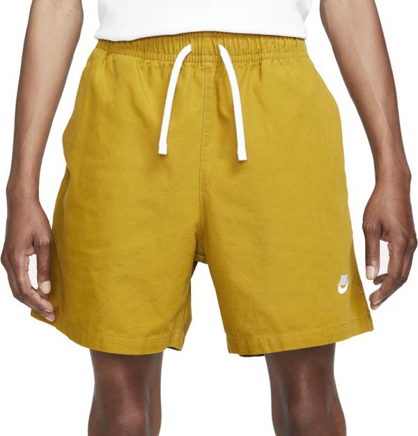 Nike woven discount shorts gold