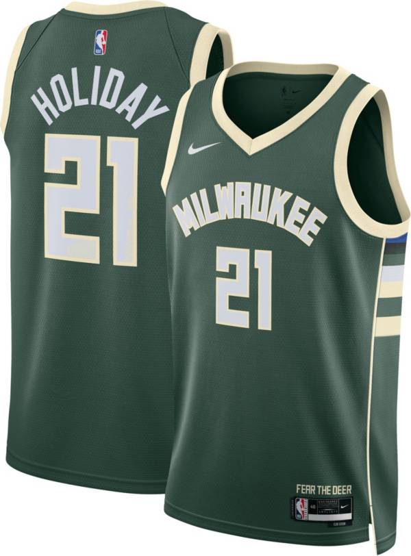 tocino proteger Prever Nike Men's Milwaukee Bucks Jrue Holiday #21 Green Dri-FIT Swingman Jersey |  Dick's Sporting Goods