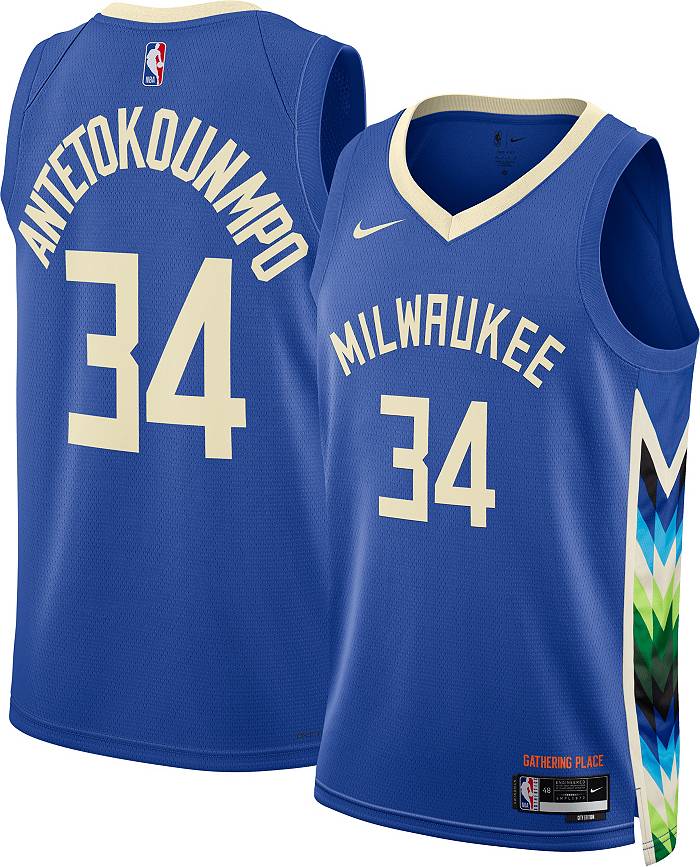 Nike 2022-23 Classic Edition Giannis Antetokounmpo Milwaukee Bucks Swingman Jersey / Medium