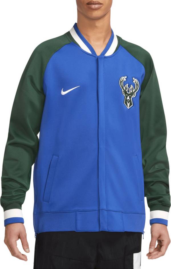 Nike Men's 2022-23 City Edition Milwaukee Bucks Royal Showtime Full Zip Sweatshirt product image