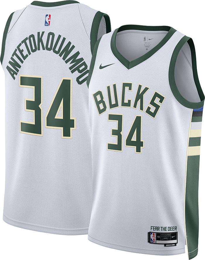 Men's Milwaukee Bucks Giannis Antetokounmpo Nike White MVP