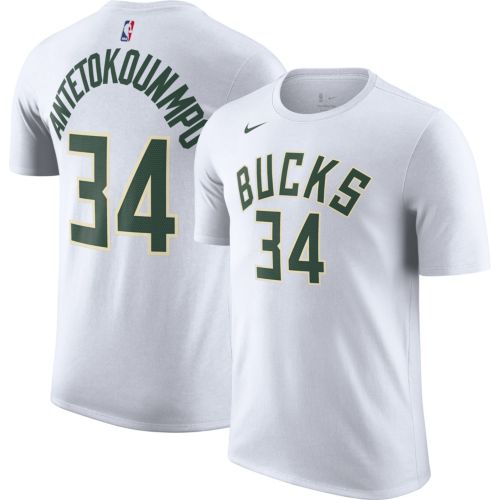 Nike Men's Milwaukee Bucks Giannis Antetokounmpo #34 Green T-Shirt