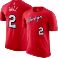 47 Women's 2021-22 City Edition Chicago Bulls Lonzo Ball #2 Black T-Shirt