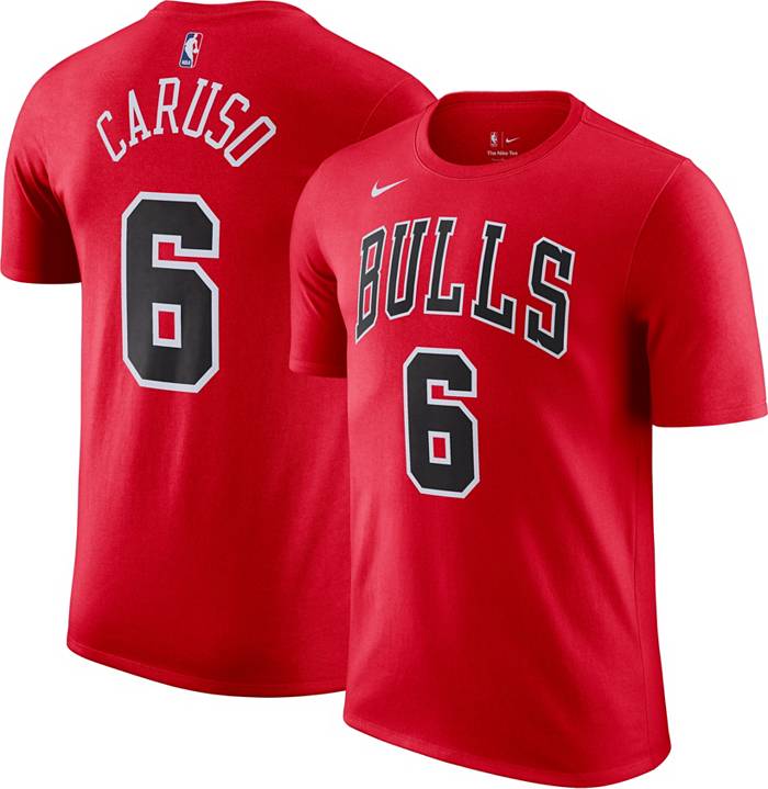 CHICAGO BULLS ALEX CARUSO T SHIRT NUMBER 6 NEW WHITE