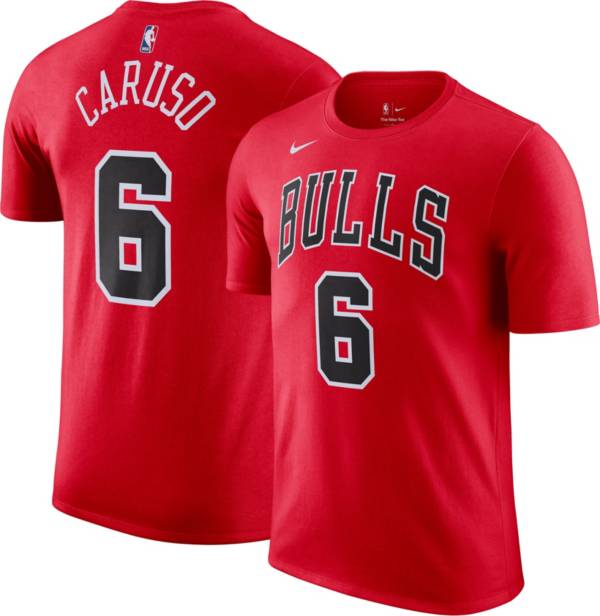 Nike Men s Chicago Bulls Alex Caruso 6 Red T Shirt