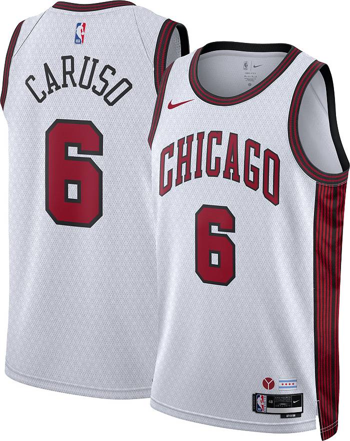 Men's Chicago Bulls Alex Caruso #6 Nike White 2021/22 Diamond