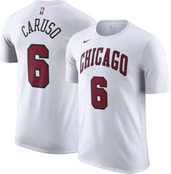 Nike Men's 2022-23 City Edition Chicago Bulls Alex Caruso #6 White Cotton  T-Shirt
