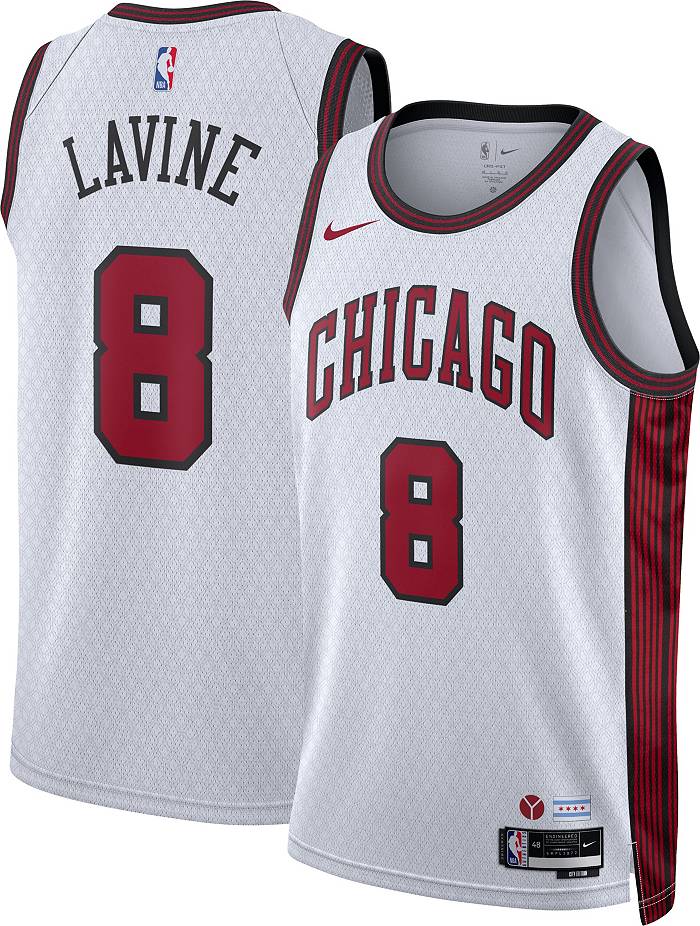 Unisex Nike Lonzo Ball Red Chicago Bulls Swingman Jersey - Icon Edition