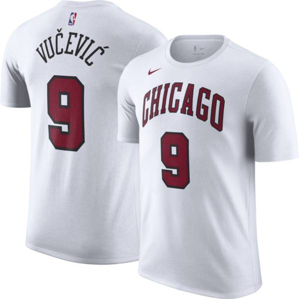 Nike Men's 2022-23 City Edition Chicago Bulls Nikola Vucevic #9 White Cotton T-Shirt product image