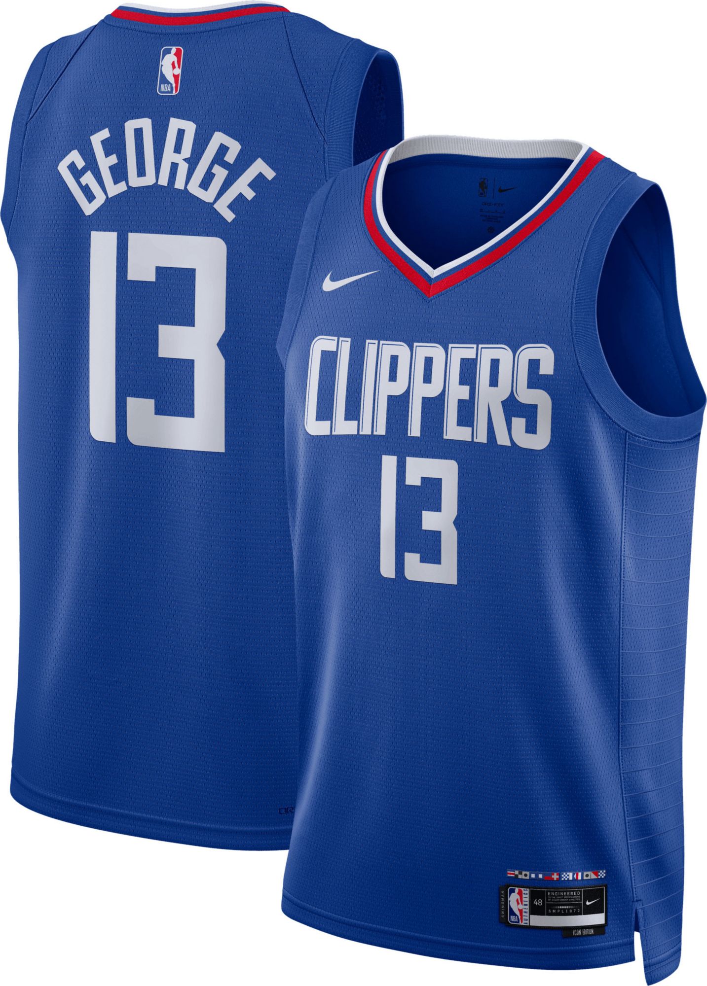 Nike Men's Los Angeles Clippers Paul George #13 Blue Dri-FIT Swingman Jersey