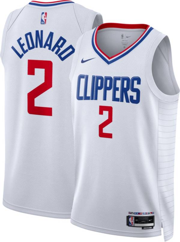 Nike Youth 2021-22 City Edition Los Angeles Clippers Paul George #13 Blue  Swingman Jersey