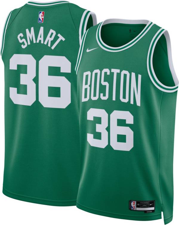 Nike Men's Boston Celtics Jayson Tatum #0 White Dri-Fit Swingman Jersey, Small