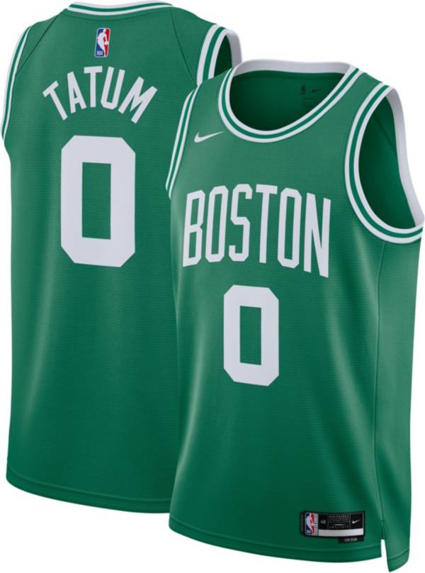 Men's Boston Celtics Jayson Tatum #0 Nike White 2021-22 75th Anniversary  Jersey-Classic Edition