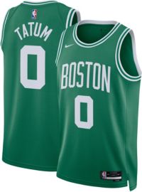 Nike Men's Boston Celtics Jayson Tatum #0 White Dri-Fit Swingman Jersey, Small