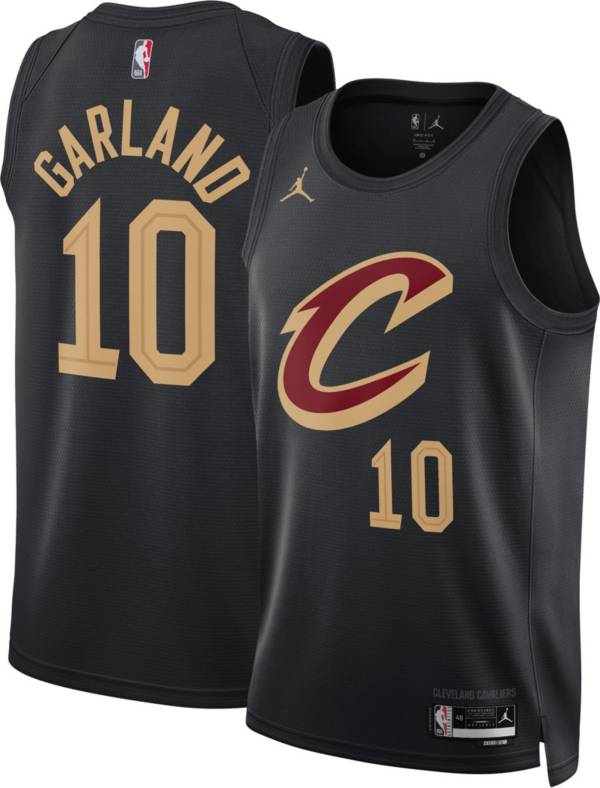 Nike Men's Cleveland Cavaliers Darius Garland #10 Black Dri-Fit Swingman Jersey, Medium