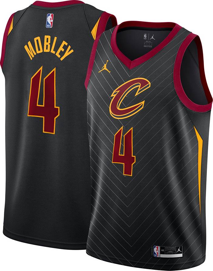 Nike Men's Cleveland Cavaliers Evan Mobley #4 Black T-Shirt, Small