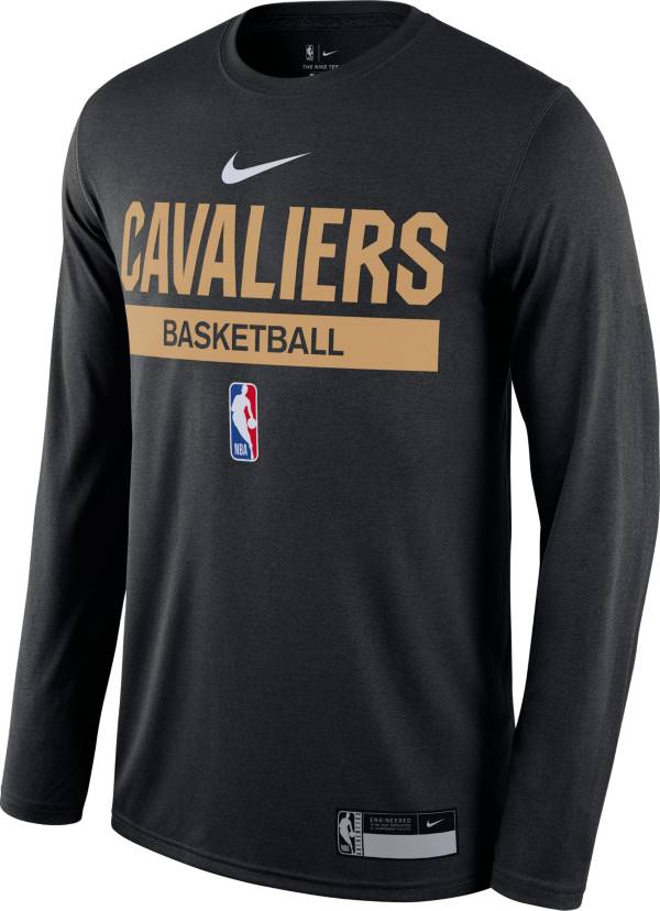 Nike Men's Cleveland Cavaliers Black Dri-Fit Practice Long T-Shirt | Dick's Sporting Goods