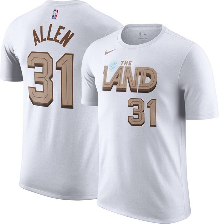 Nike Men's 2022-23 City Edition Cleveland Cavaliers Jarrett Allen #31 White Cotton T-Shirt, XXL