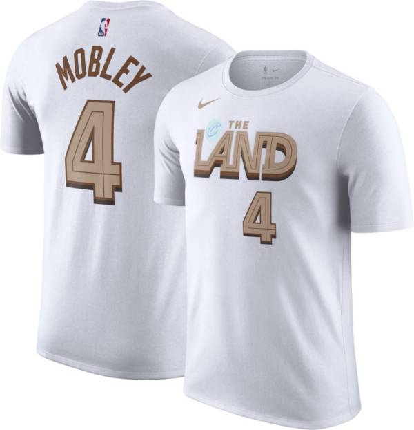 Nike Men's 2022-23 City Edition Cleveland Cavaliers Evan Mobley #4 White Cotton T-Shirt product image