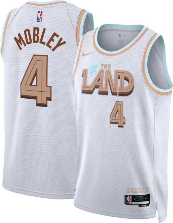 Nike Men's 2022-23 City Edition Cleveland Cavaliers Evan Mobley #4 White Dri-FIT Swingman Jersey product image