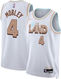 Youth Cleveland Cavaliers Evan Mobley Nike White 2022/23 City Edition Name  & Number T-Shirt