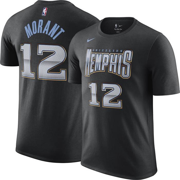 Nike Youth 2022-23 City Edition Memphis Grizzlies Ja Morant #12 Black  Cotton T-Shirt