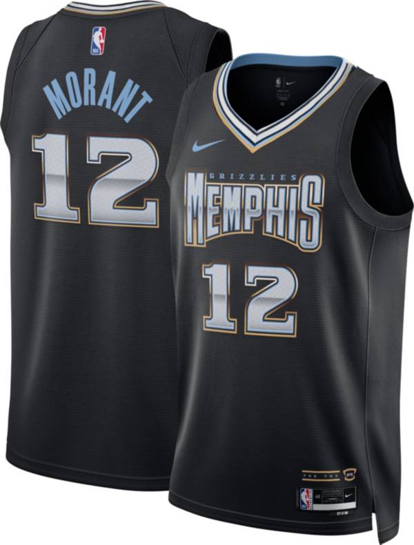 Nike Men's 2022-23 City Edition Memphis Grizzlies Ja Morant #12 Black Dri-FIT Swingman Jersey product image