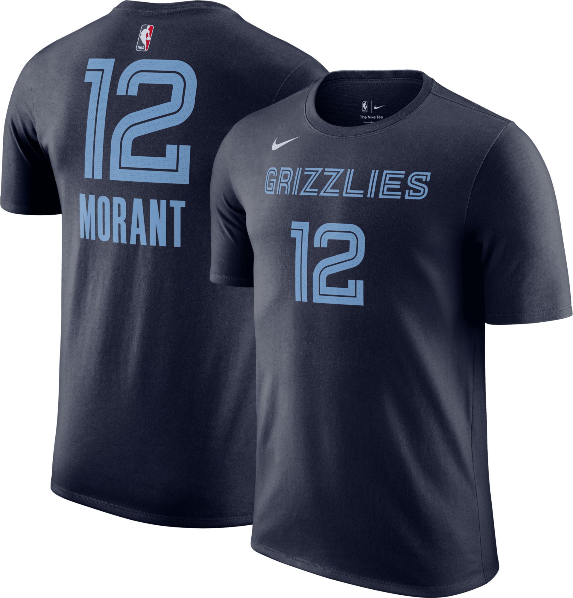 Nike Men's Memphis Grizzlies Ja Morant #12 Navy T-Shirt product image