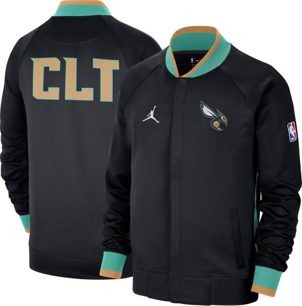 Nike Men's 2022-23 City Edition Charlotte Hornets Black Showtime Full Zip Sweatshirt product image
